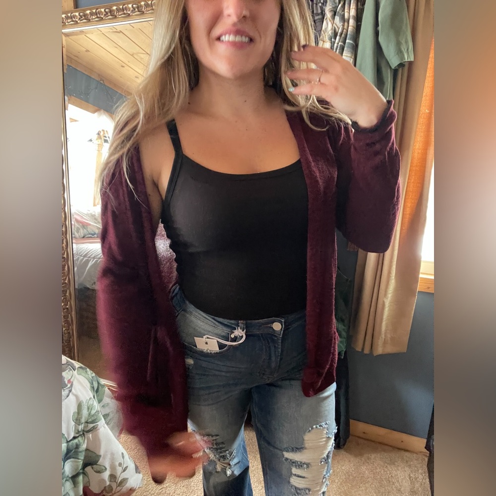 Women’s cardigan / sweater - H&M - size medium - burgundy